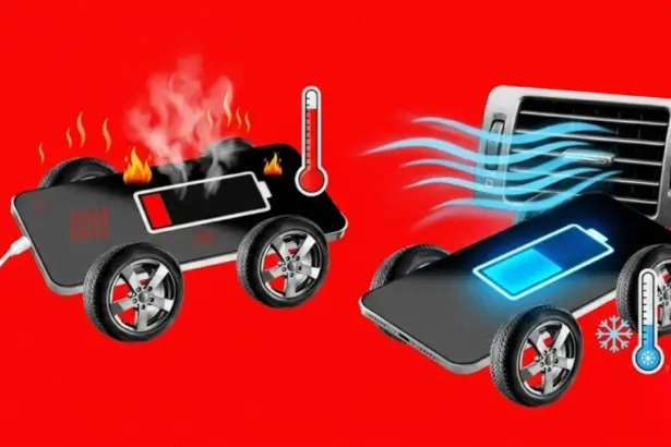 Smartphone in a shaded car console beside a dashboard navigation display