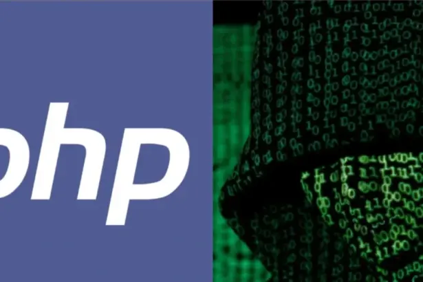 Illustration of PHP server security vulnerabilities and global website disruptions